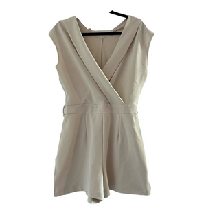 Cache Cache Women’s Cream Sleeveless Jumpsuit